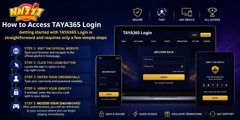 How to Access TAYA365 Login